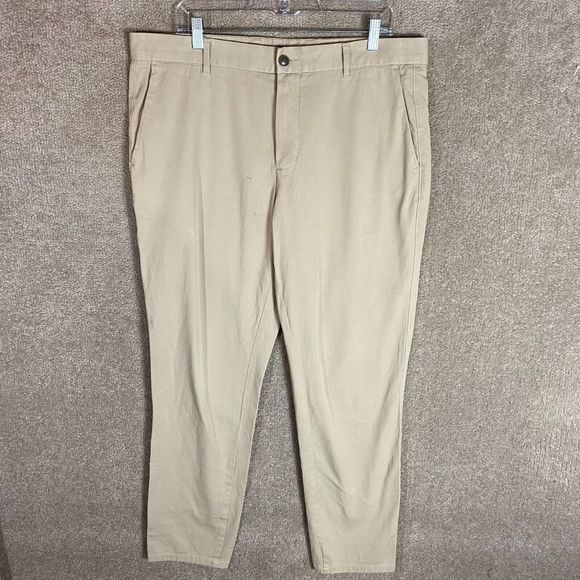 Everlane Performance Chino Pant Mens Size 35 x 32 Khaki Stretch Athletic Fit NEW - Picture 2 of 12
